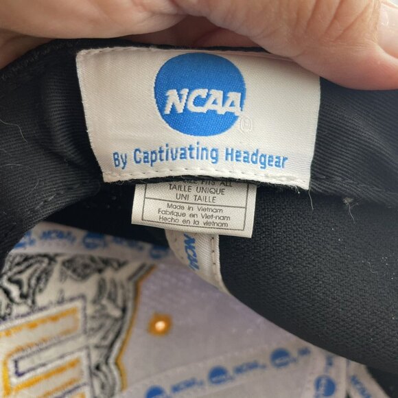 LSU Tigers Adjustable Hat Men's Sports Cap Black Purple with Tiger Logo Mesh - Picture 4 of 5